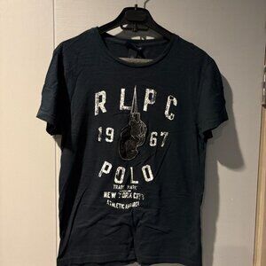 Polo Ralph Lauren Patched NYC Boxing T-Shirt Vintage T-Shirt Men Custom Fit M